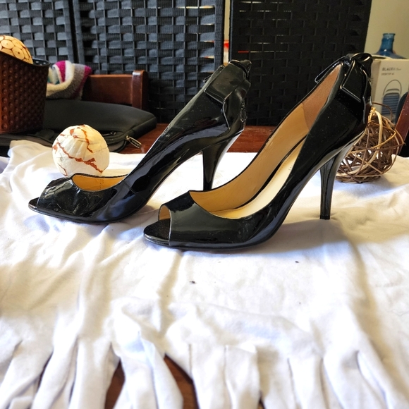 Black Heel Sandals - Picture 6 of 7